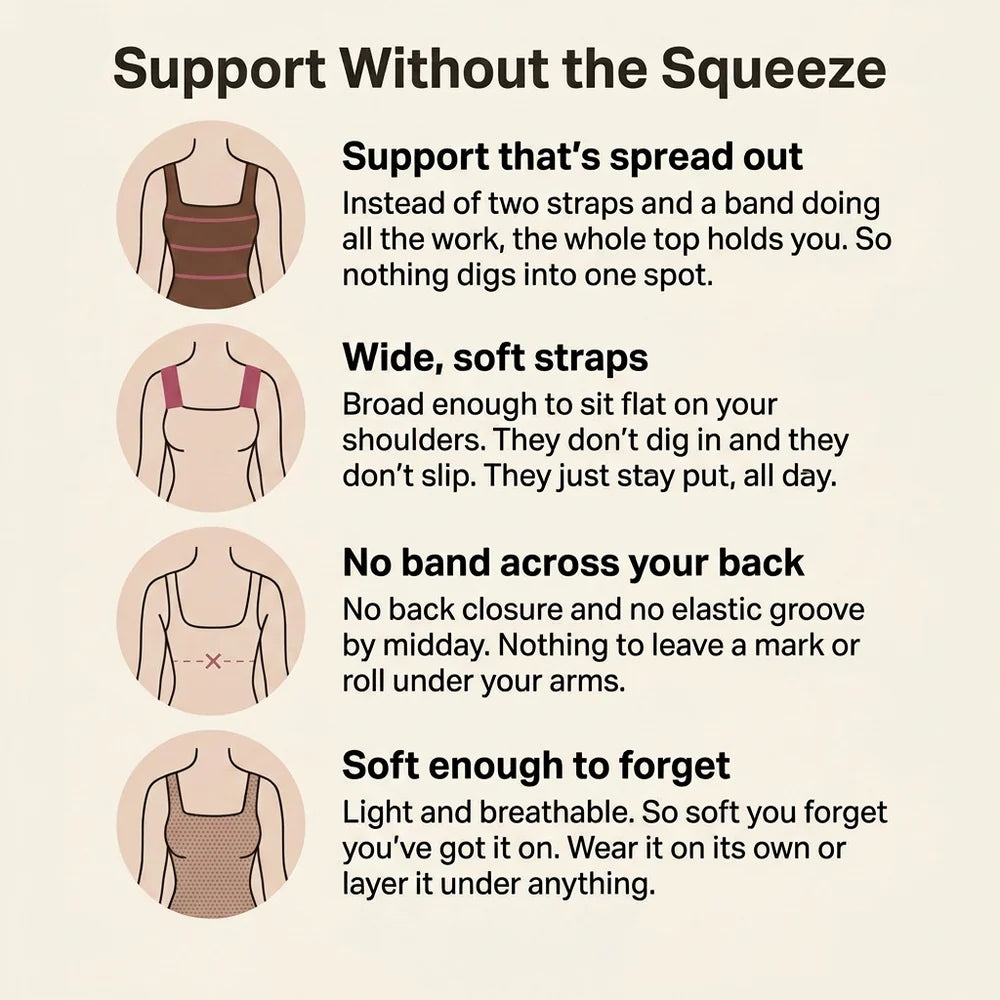 Amelle's Tanks Built-In Bra Comfort Shaper Tank